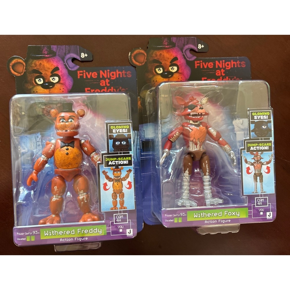 Jazwares FNAF Withered Freddy & Foxy 5-in Action Figure IN HAND